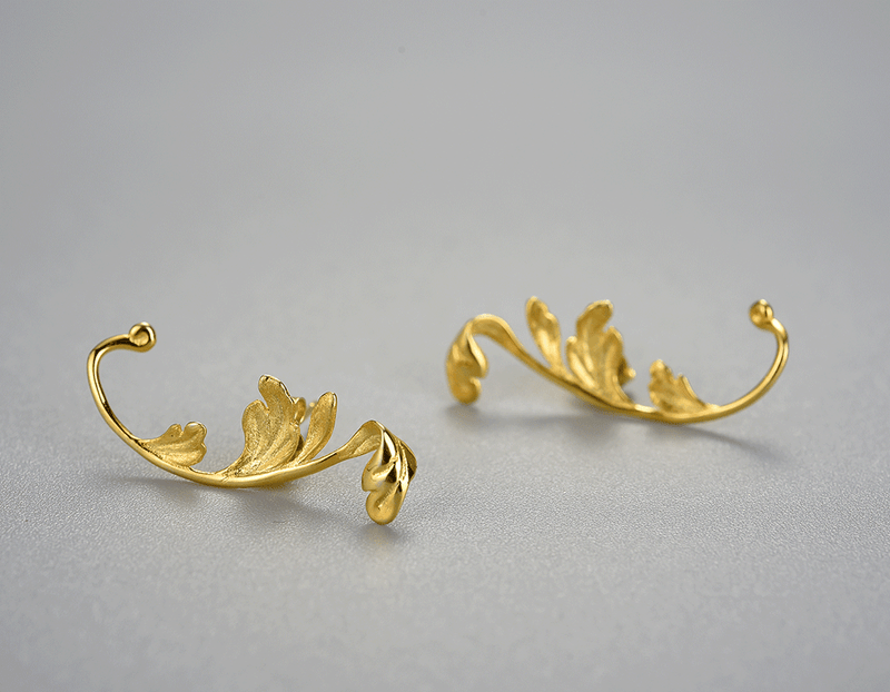 Acanthus Leaf Küpe