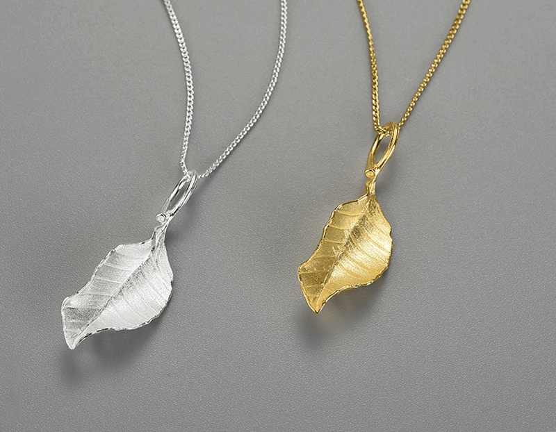 Elegant Autumn Leaf Necklace