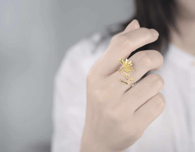 Freesia Flower Ring