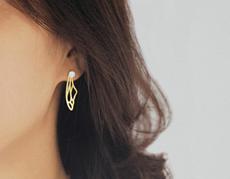 Hollow Butterfly Wings Earring