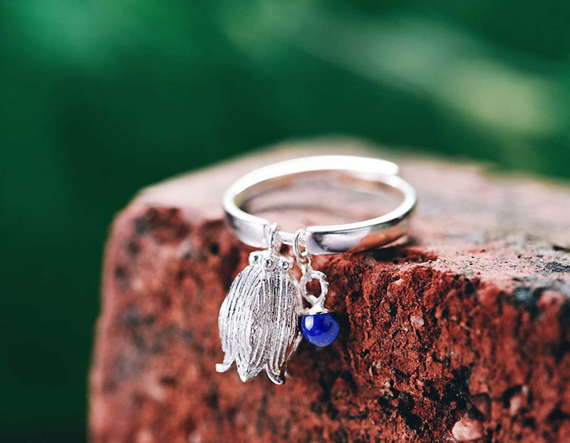 Lapis Bud Ring