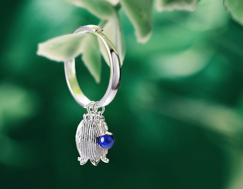 Lapis Bud Ring