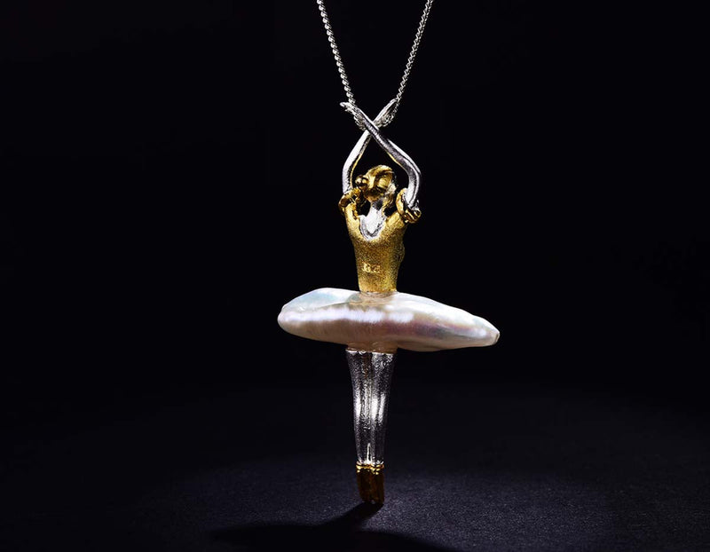 Elegant Ballerina Pendant