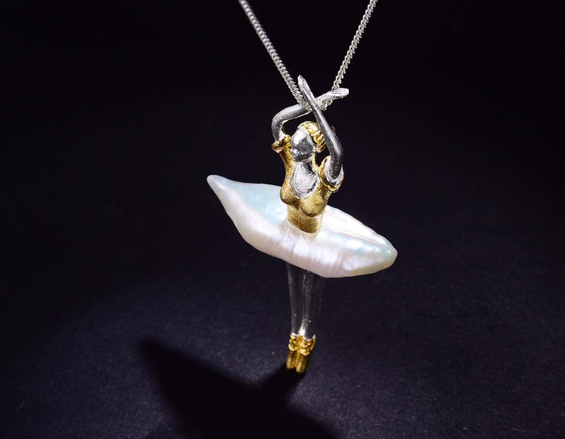 Elegant Ballerina Pendant