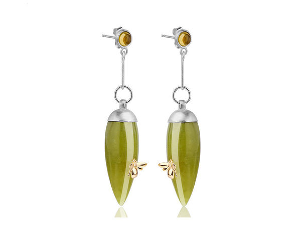 Serpentine Bee Earring