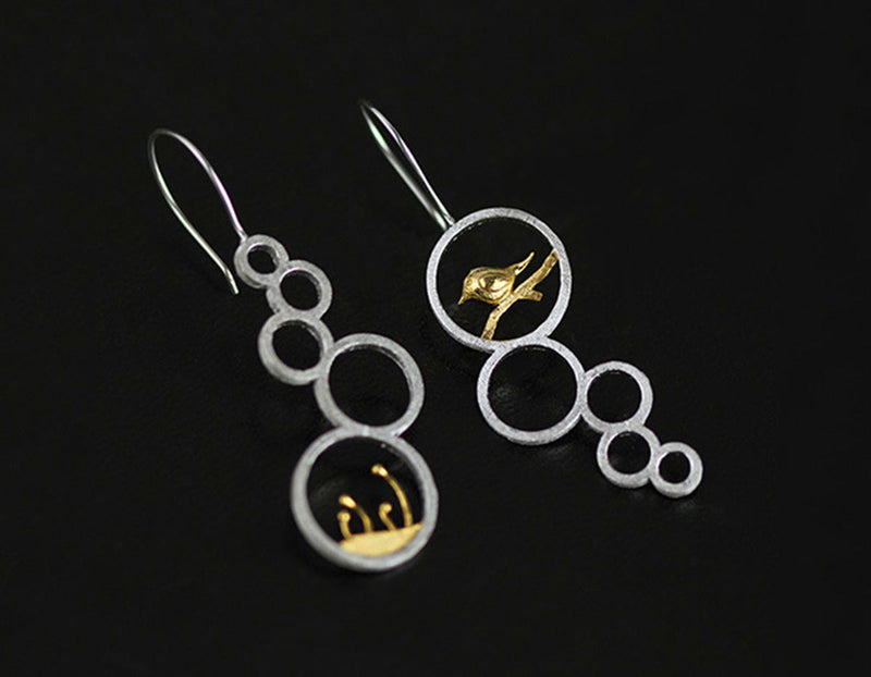 Flower Buds In a Circle Earring