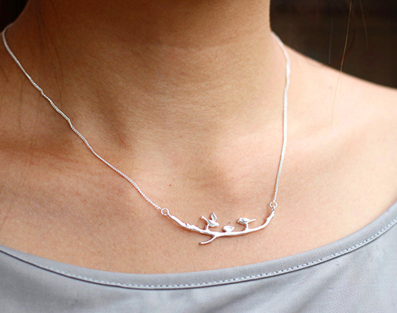 Birds on Branch Necklace II