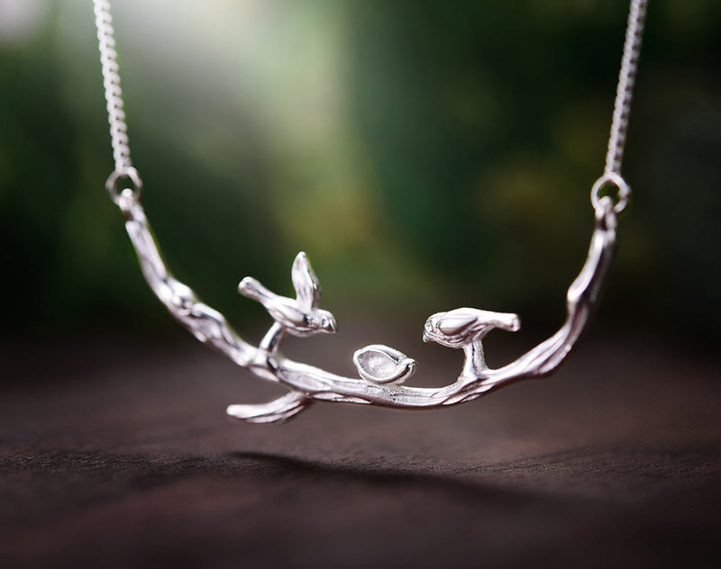 Birds on Branch Necklace II