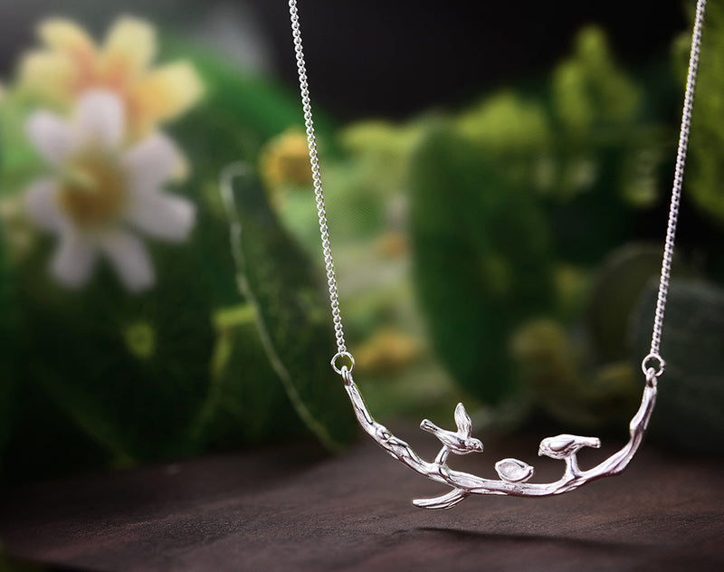 Birds on Branch Necklace II