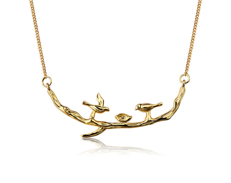 Birds on Branch Necklace II