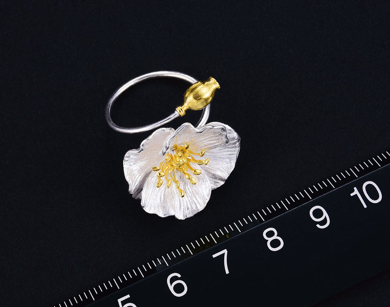 Blooming Poppies Ring