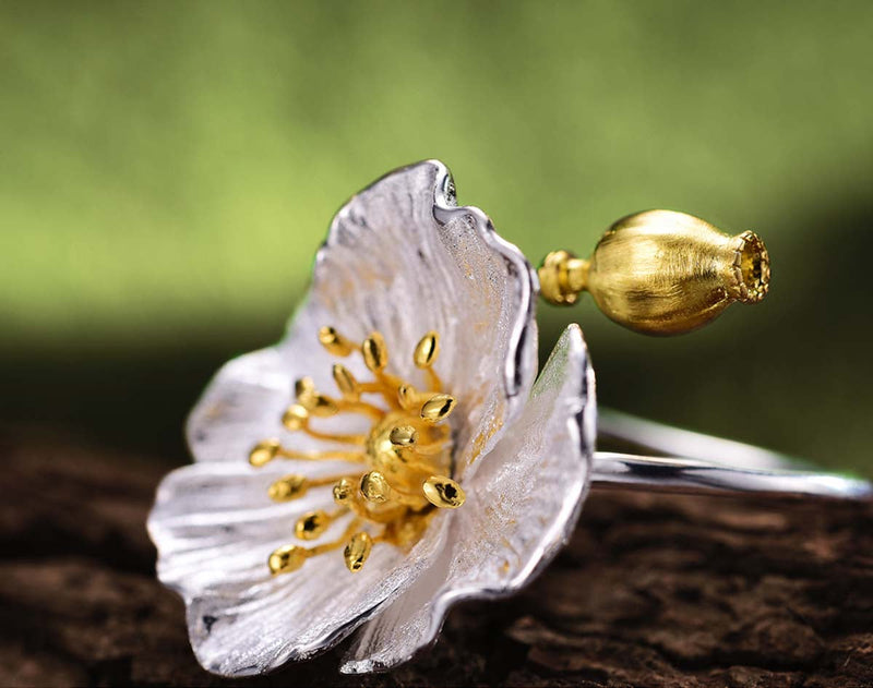 Blooming Poppies Ring