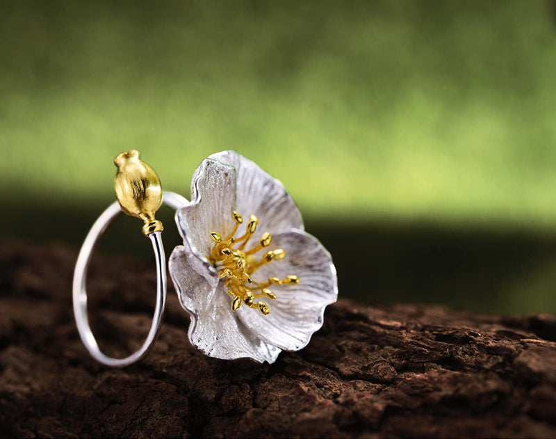 Blooming Poppies Ring