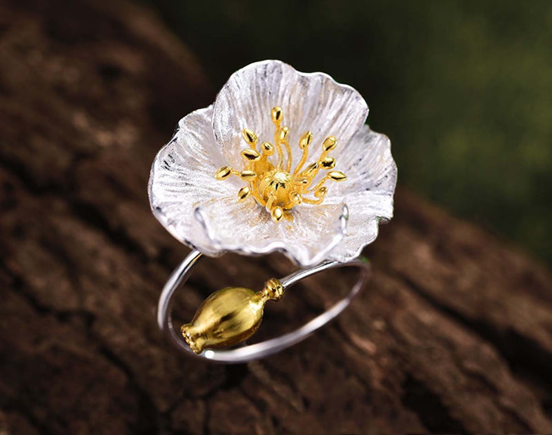 Blooming Poppies Ring