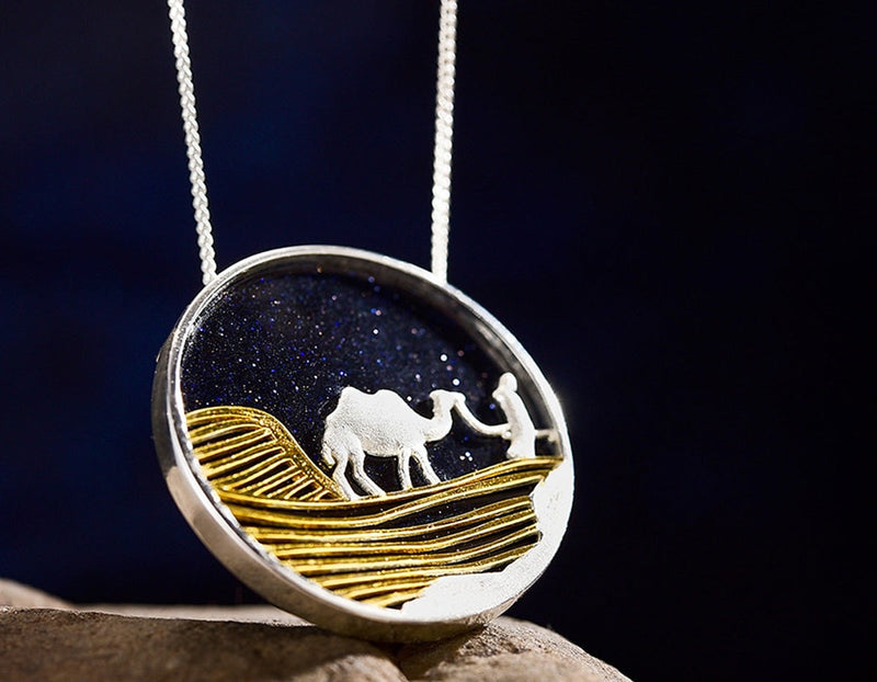 Desert on a Starry Night Pendant