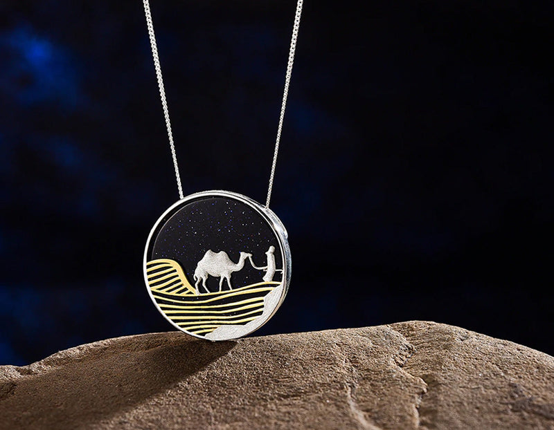 Desert on a Starry Night Pendant