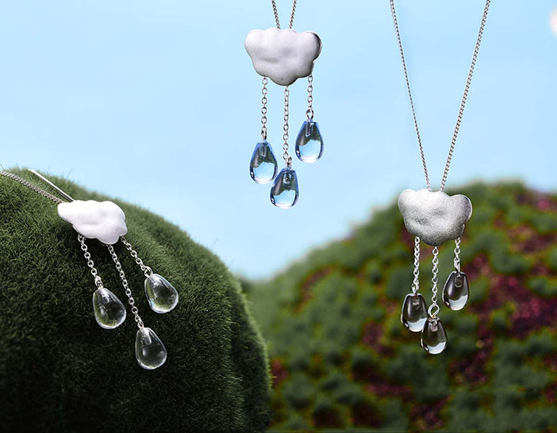 Cloud Tassel Raindrops Pendant