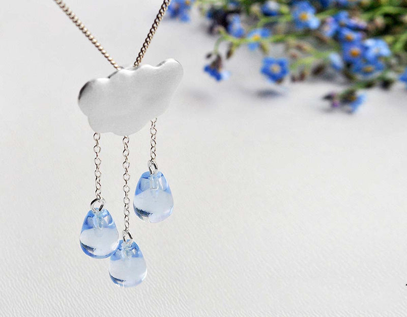 Cloud Tassel Raindrops Pendant