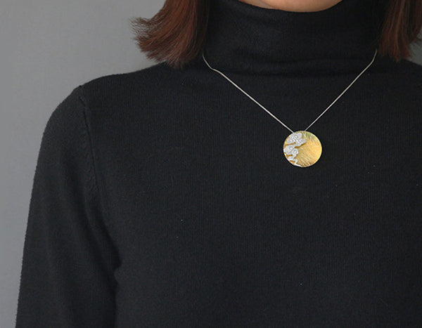 Vintage Cloud Round Pendant