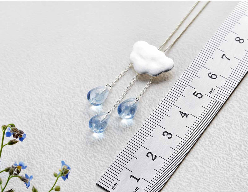 Cloud Tassel Raindrops Pendant