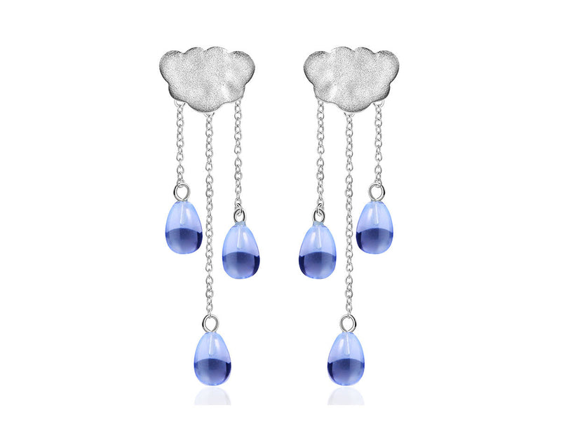 Cloud Tassel Raindrops Earring