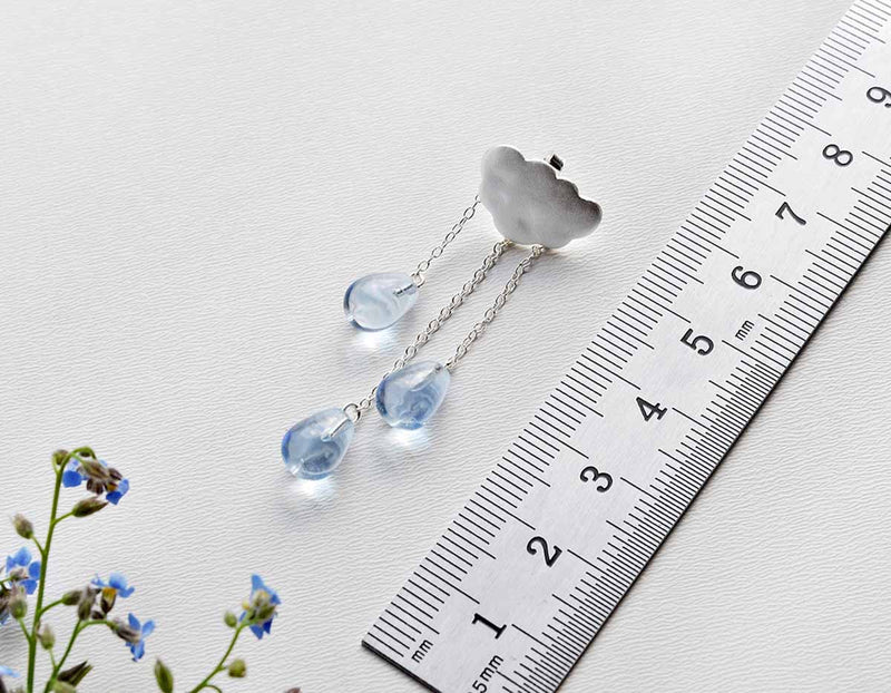 Cloud Tassel Raindrops Earring