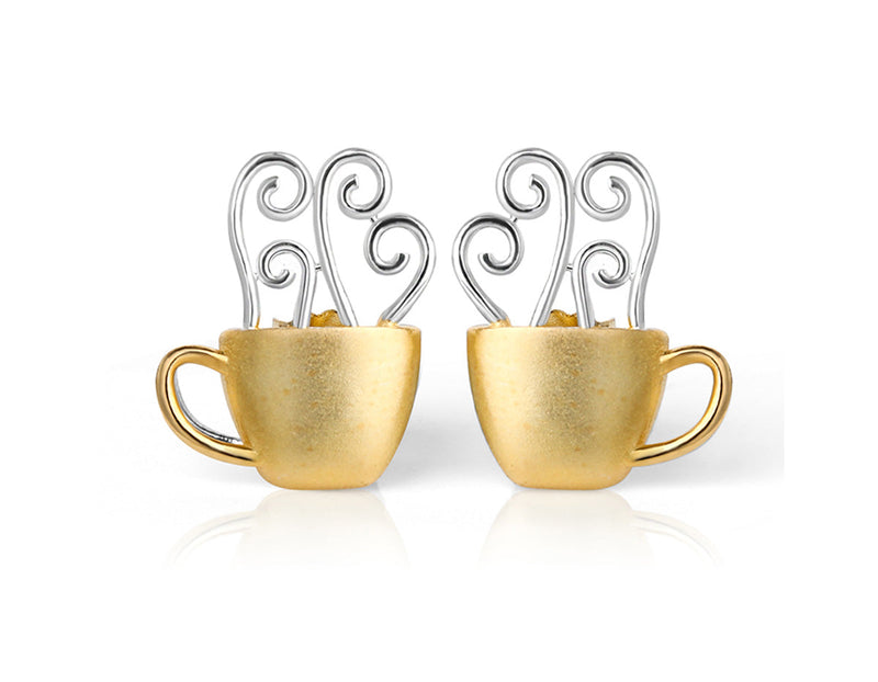 Morning Coffee Cup Earring