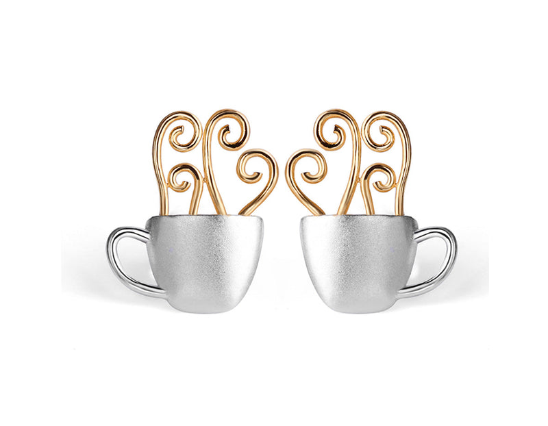 Morning Coffee Cup Earring