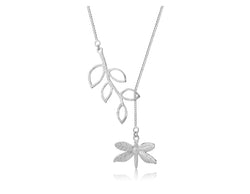 Dragonfly Leaves Necklace