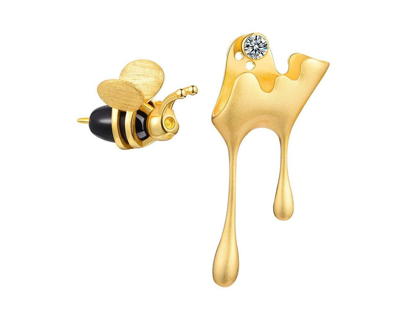 Dripping Honey & Bee Earring II