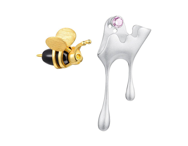 Dripping Honey & Bee Earring II