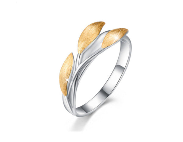 Golden Leaves Ring