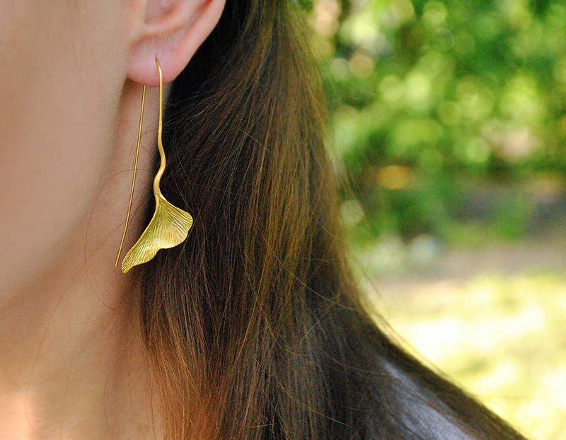 Gingko Leaf Earring