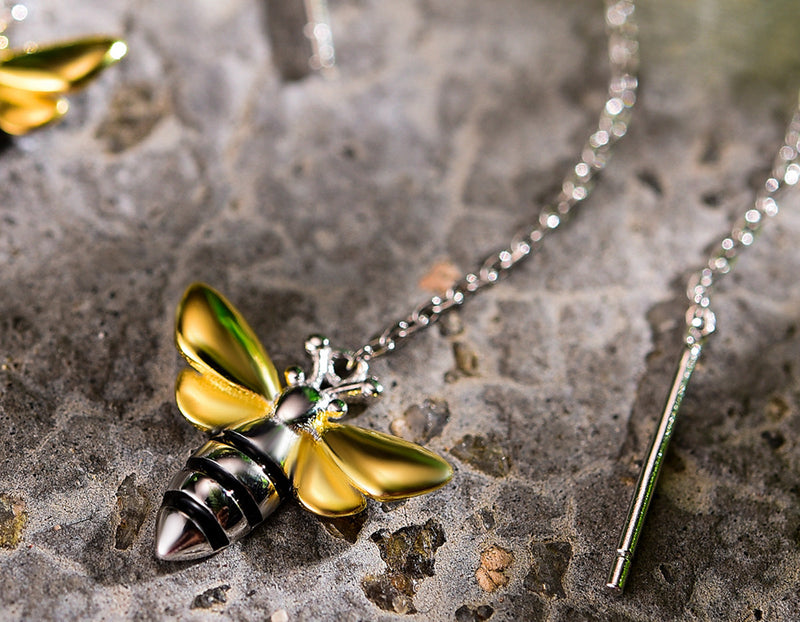 Honeybee Dangle Earring