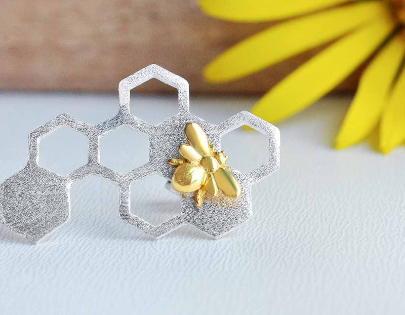 Honeycomb Earring