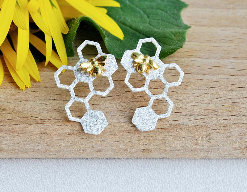 Honeycomb Earring