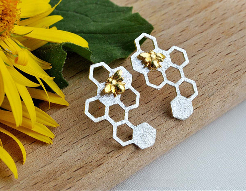 Honeycomb Earring