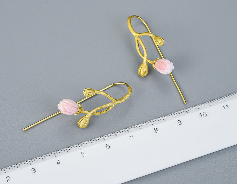 Jasmine Flower Pink Earring