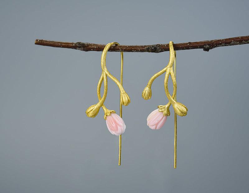 Jasmine Flower Pink Earring