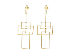 Tri-Rectangular Earring