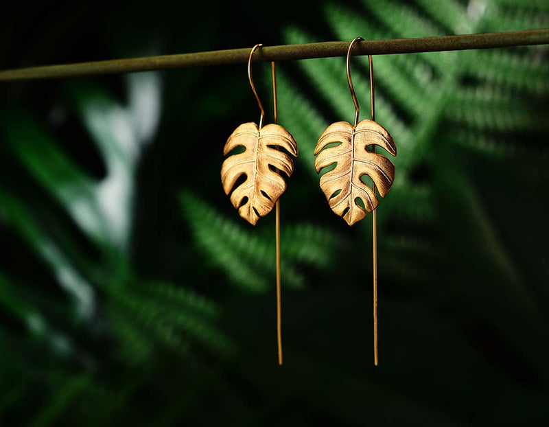 Monstera Leaves Earring