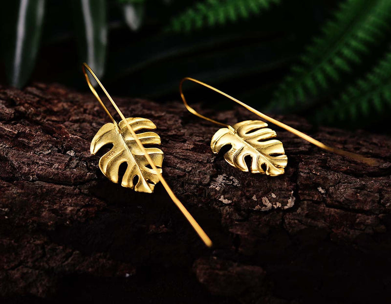 Monstera Leaves Earring