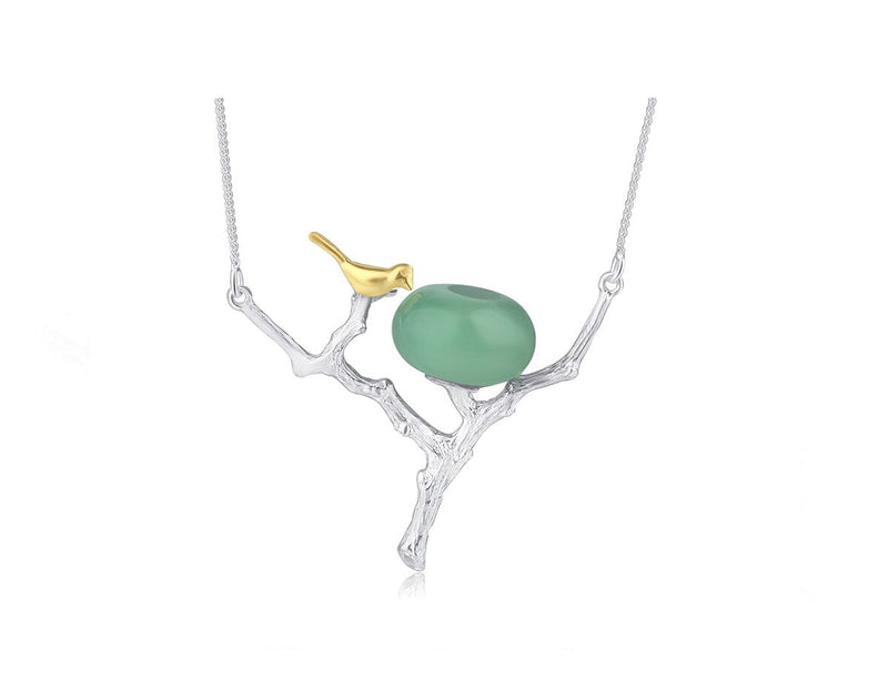 Bird on Branch Nest Necklace II