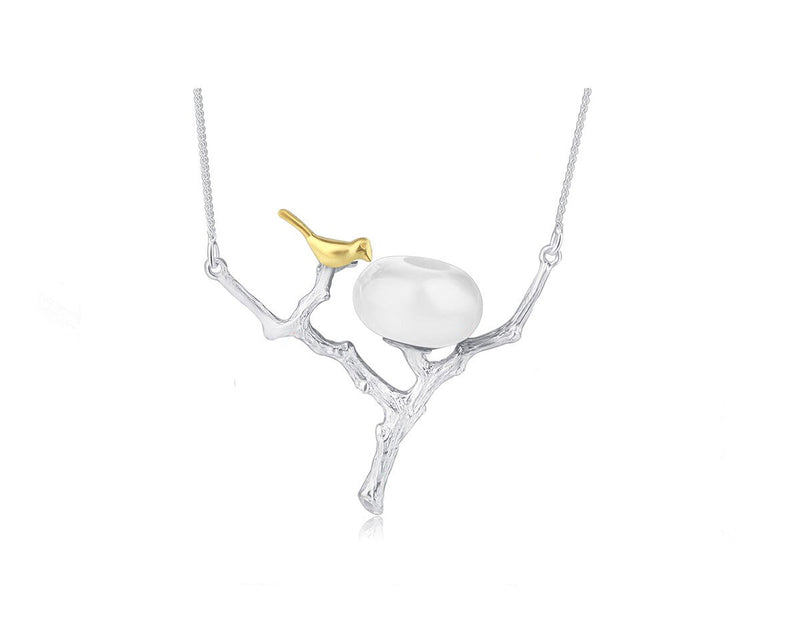 Bird on Branch Nest Necklace II