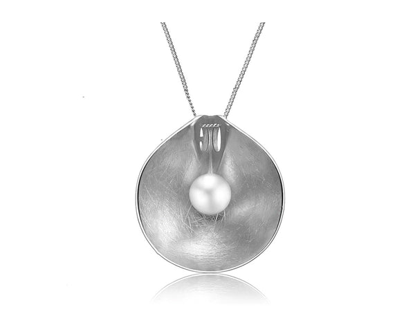 Pearl Lotus Leaf Pendant