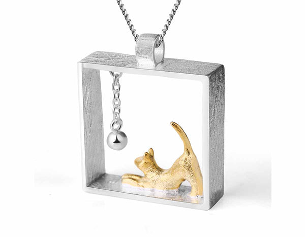 Playful Cat Pendant