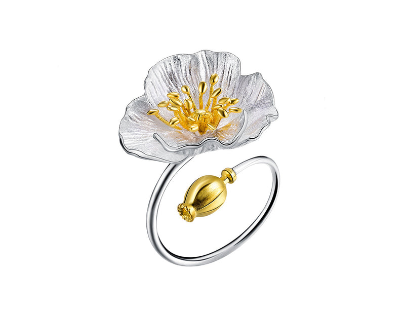 Blooming Poppies Ring