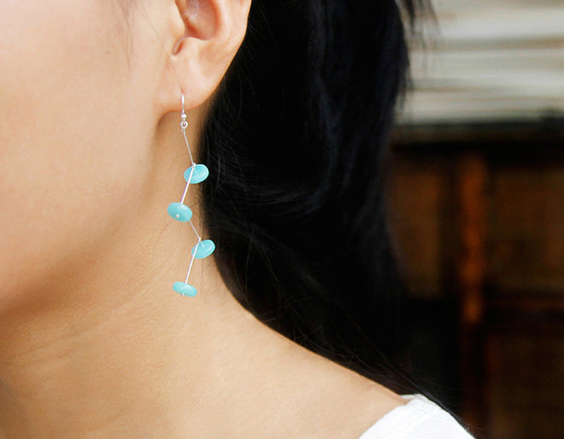 Swaying Amazonite Earring