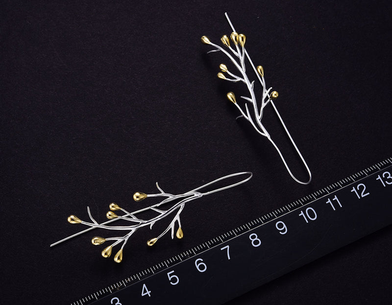 Autumn Tree Branch Earring