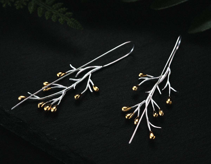 Autumn Tree Branch Earring